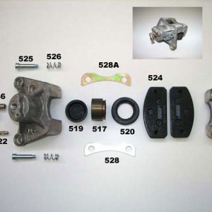 Front brake caliper hydraulic left - complete - model 97