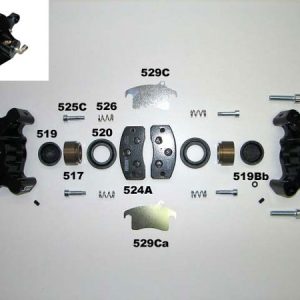 Front brake caliper left - complete · RCA 26/C - D 31,5 mm