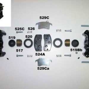 Front brake caliper right - complete · RCA 26/C - D 31,5 mm