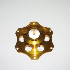 Rear brake disc carrier D 30 - AL, eloxal coated - for sheet disc