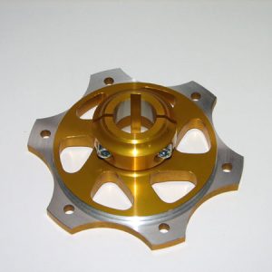 Rear brake disc carrier D 25 - AL, eloxal coated