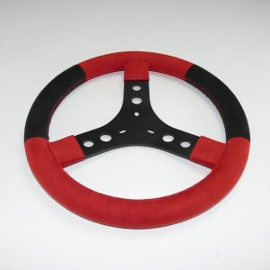 Steering wheel KG - D 300 mm - black-red
