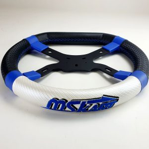 Steering wheel MS KART - model KG M5 330 mm - blue/black/white