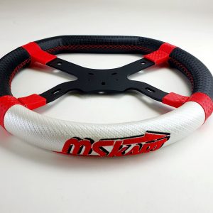 Steering wheel MS KART - model KG M5 345 mm - red/black/white