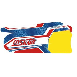 Stickers MS KART on side pod MINI MK 20 - left