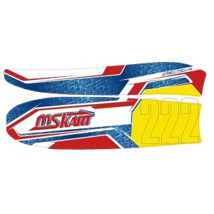 Stickers MS KART on side pod KG 506 - left
