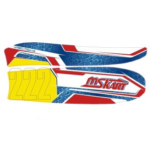Stickers MS KART on side pod KG 506 - right